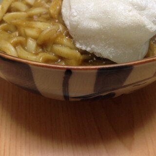 お餅トッピング☆カレーうどん(*^^*)